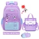 thumbnail image 1 of NEW Nylon Backpack Child Girl Boy Cartoon Back Bag Elementary Student School Bags Set Waterproof Lightweight Kids Book Bag, 1 of 3