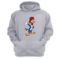 Genérico - Polerón Canguro El Pájaro Loco Gris Claro Talla S Unisex