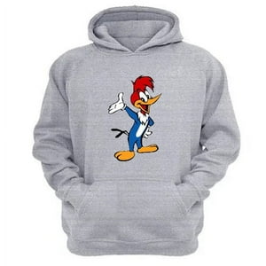 Genérico - Polerón Canguro El Pájaro Loco Gris Claro Talla Xs Unisex