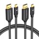 thumbnail image 1 of Cable USB C a DisplayPort Warrky 8K 60Hz 4K 240/144 Hz, paquete de 2 pies, 1 of 6