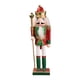 thumbnail image 3 of Adorno Navideño De Cascanueces, Escultura De 12 Pulgadas Para Estantes, Festival De Mesa, Rojo Y Verde, 3 of 3