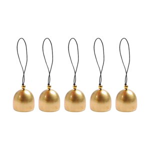 Bothyi - 5 Uds Mini Campana Adornos Navideños Colgante De Latón Pequeño Para Manualidades Diy