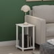 thumbnail image 2 of Mesa Auxiliar Furinno Simplistic 2 Niveles Pequeña de Esquina Blanca, 2 of 6