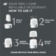 thumbnail image 3 of Desodorante de recambio Dove Men+Care Clean Touch, 33 ml (paquete de 2), 3 of 3