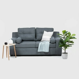 Intermuebles - Sofá 3 Cuerpos Santi Tela Chocolate