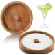 thumbnail image 1 of 3pcs madera Bar vidrio Rimmer, 6.2in sal Rimmer Set, azúcar y sal Bandeja Rimmer para jugos de cócteles, Bartender Bar herramienta de fiesta, bebidas Bar Accesorios Caja para la barra del ho, 1 of 3