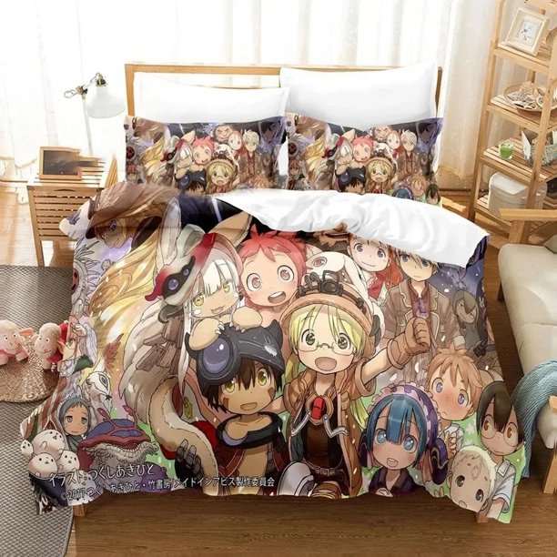 Made in Abyss Bedding Set Boys Girls Twin Queen Size Duvet Cover Pillowcase Bed Boys Fashion Home TextileextileBed Sheets