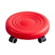 thumbnail image 4 of Taburete Con Ruedas De Baja Altura, Asiento Bajo Con Ruedas Para Casa, Oficina, Dormitorio, Color Rojo, 4 of 5