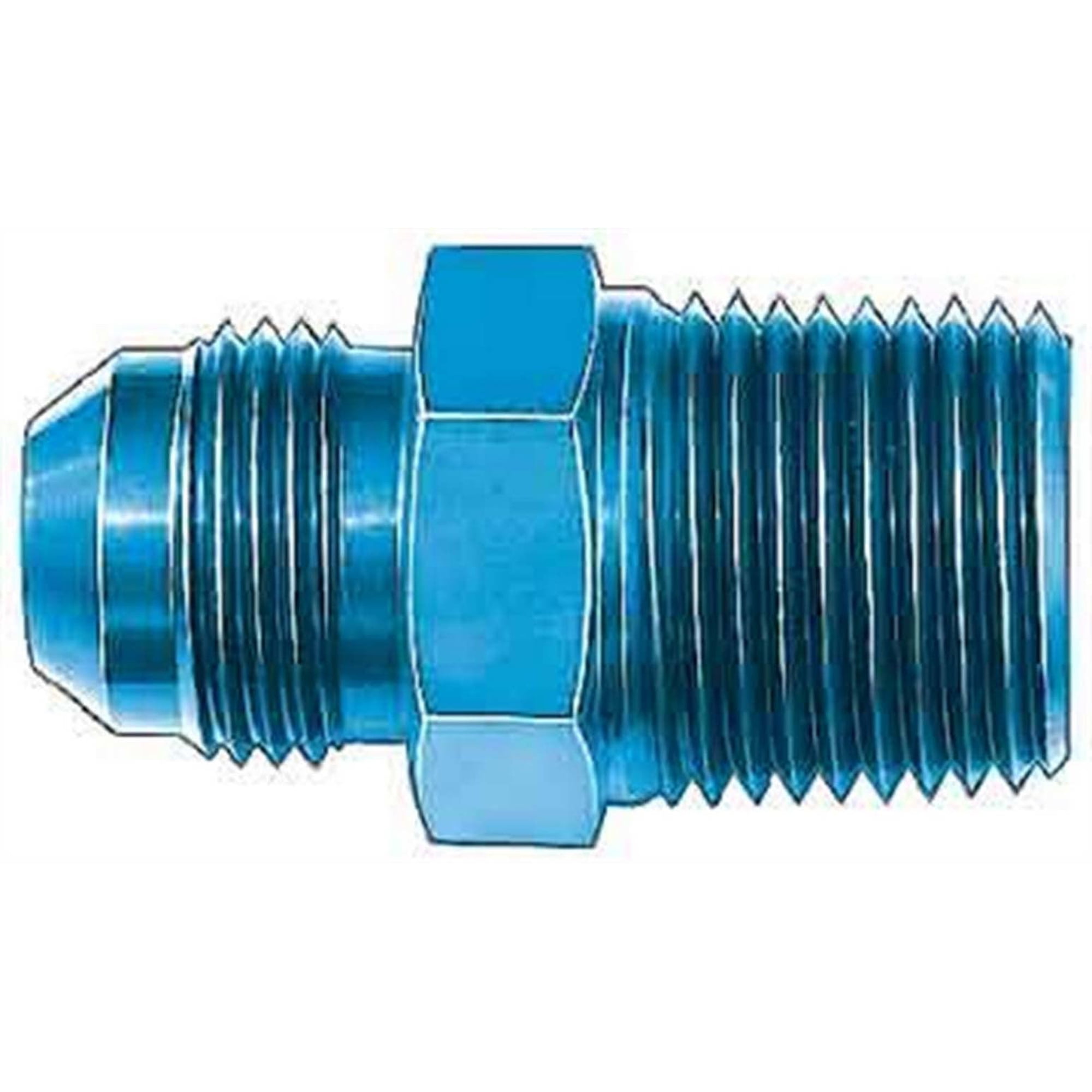 Tubería Aeroquip Fcm2010 De Aluminio Anodizado Azul -12an Flare To 1/2 Npt