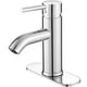 thumbnail image 1 of Grifo De Baño Moderno Cromado De Una Sola Manija Con 3 8 Mangueras, 1 of 6
