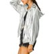 thumbnail image 4 of INSPIRE CHIC Chaqueta de Mujer Brillante de Manga Larga Ligera con Cremallera y Capucha Metálica XL Plata, 4 of 8