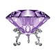 thumbnail image 1 of Peso de escritorio Adwikoso 8 cm Diamante de cristal púrpura, 1 of 7