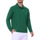 thumbnail image 4 of INSPIRE CHIC Camisa Polo de Hombre con Patrón Piqué de Manga Larga en Contraste de Color para Golf M Verde, 4 of 6