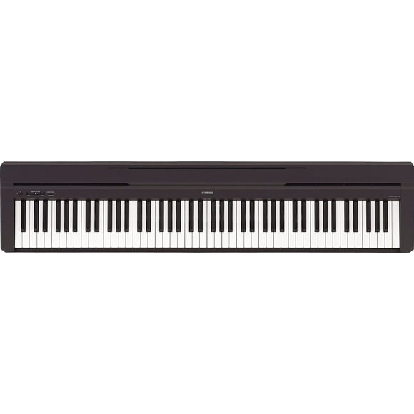 Piano digital Yamaha P45B de 88 teclas con pedal de sustain y fuente de alimentación