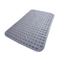 Importclick - Tapete Alfombra Goma Antideslizante Piso Ducha Baño Gris