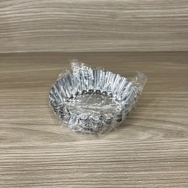 6/12pcs, Egg Tart Molds, Stainless Steel Mini Tart Pans, Non-Stick Mini Pie Pans, Pudding Molds, Baking Tools, Kitchen Gadgets, Kitchen Accessories