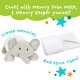 thumbnail image 3 of Almohada MEMORY MATES Elefante 38 cm con Diario, 3 of 6