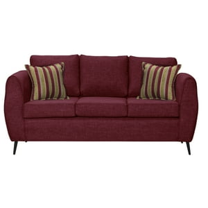 Colbox - Sofá Saveiro 3 Cuerpos Tela Burdeo
