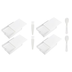 Magideal - 4 Bandejas De Almacenamiento De Diamantes, Bandeja Para Taladros De Punta, Bandeja Para Taladros En Forma De Embudo, Herramienta Para Taladros Grandes Blanco