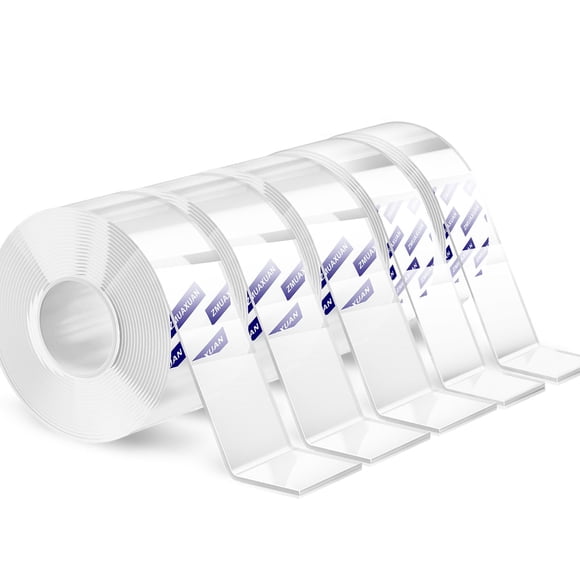 Adhesivo Nano Tape ZMUAXUAN, reutilizable, resistente, 3 m, paquete de 5
