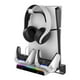 thumbnail image 1 of Soporte de Pared Multifuncional AARONMEI para Consola PlayStation Slim con Base de Carga para Controlador Negro Blanco, 1 of 3
