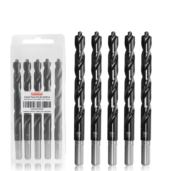 Brocas Luckyway 7/16" M35 Cobalto con Recubrimiento TiAlN 5 piezas