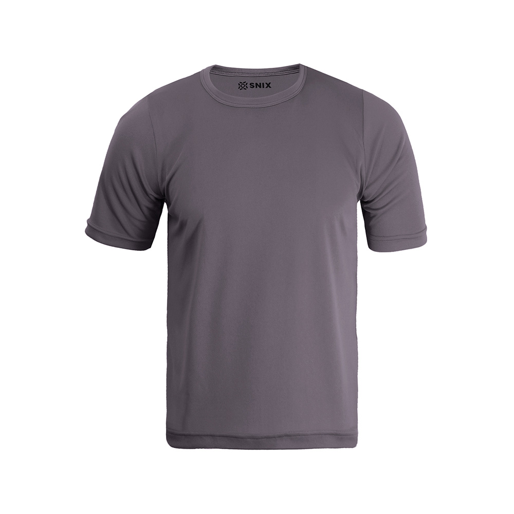 Snix - Polera Deportiva Infantil Dry Fit Gris Talla 6