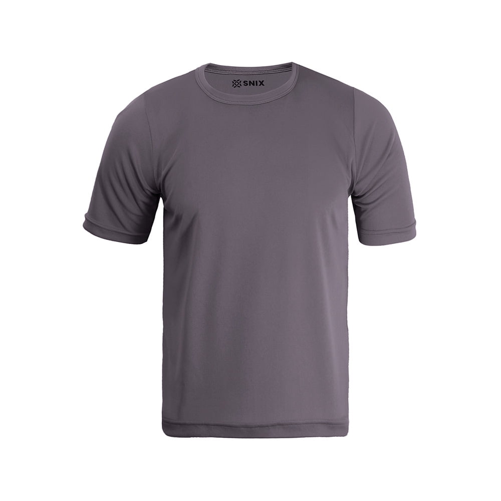 Snix - Polera Deportiva Infantil Dry Fit Gris Talla 12