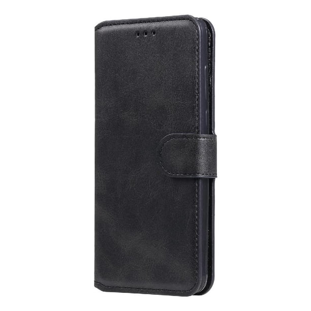 Funda Billetera para Realme C21 con Porta Tarjetas y Soporte Ajustable Negro