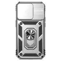 Estuche Gangxun Para Iphone 14 Pro, Soporte Giratorio 360°, Estilo Mecánico Y Magnético