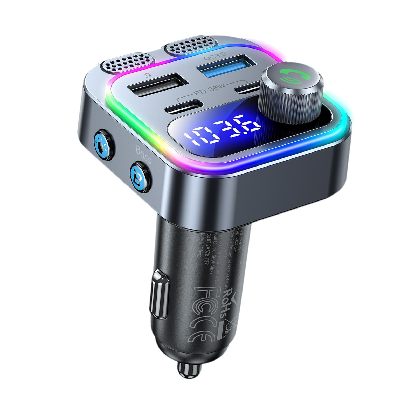 Magideal - 5.4 Transmisor Carga Rápida Sonido De Graves Profundos Reproductor De Audio Reproductor De Música