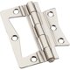 thumbnail image 3 of Bisagra de montaje en superficie National Hardware, 3 cm, níquel satinado, paquete de 5, 3 of 3