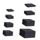 thumbnail image 4 of 8 Piezas de Caja de Exhibición de Cubo Acrílico, Elevador de Anidación de 5 Lados para Mesa de Buffet, Elevador de Alimentos para Alimentos, Cosmético Negro, 4 of 5