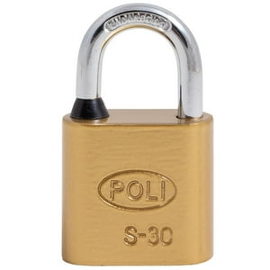 Candado Poli S 30Mm Br-Cj 3 Llaves
