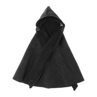 Bothyi - Capa De Tela A Escala 1:12 Con Sombrero, Ropa Para Figuras De Acción, Color Negro De 6 Pulgadas