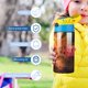 thumbnail image 5 of Sausage Party: Foodtopia Botella de Agua con Tapa Pop Top de Un Toque, Acero Inoxidable, a Prueba de Fugas, para Deportes, Botella Infantil azul 12 oz, 5 of 6