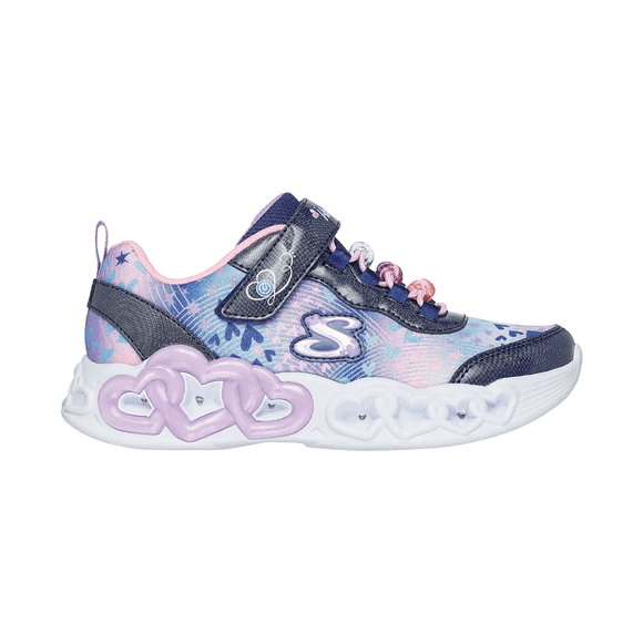 ZAPATILLAS URBANAS SKECHERS INFINITE HEART LIGHTS INFANTIL | 303261L-NVMT - Talla 26