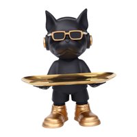 Bothyi - Bandeja De Almacenamiento Para Perros Contenedor De Artículos Diversos Nórdicos Para El Hogar Comedor De Mesa Negro