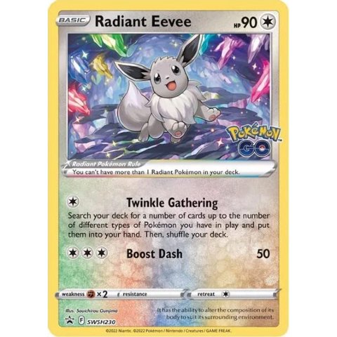 Juego De Cartas Coleccionables Pokémon Pokemon Radiant Eevee Swsh230