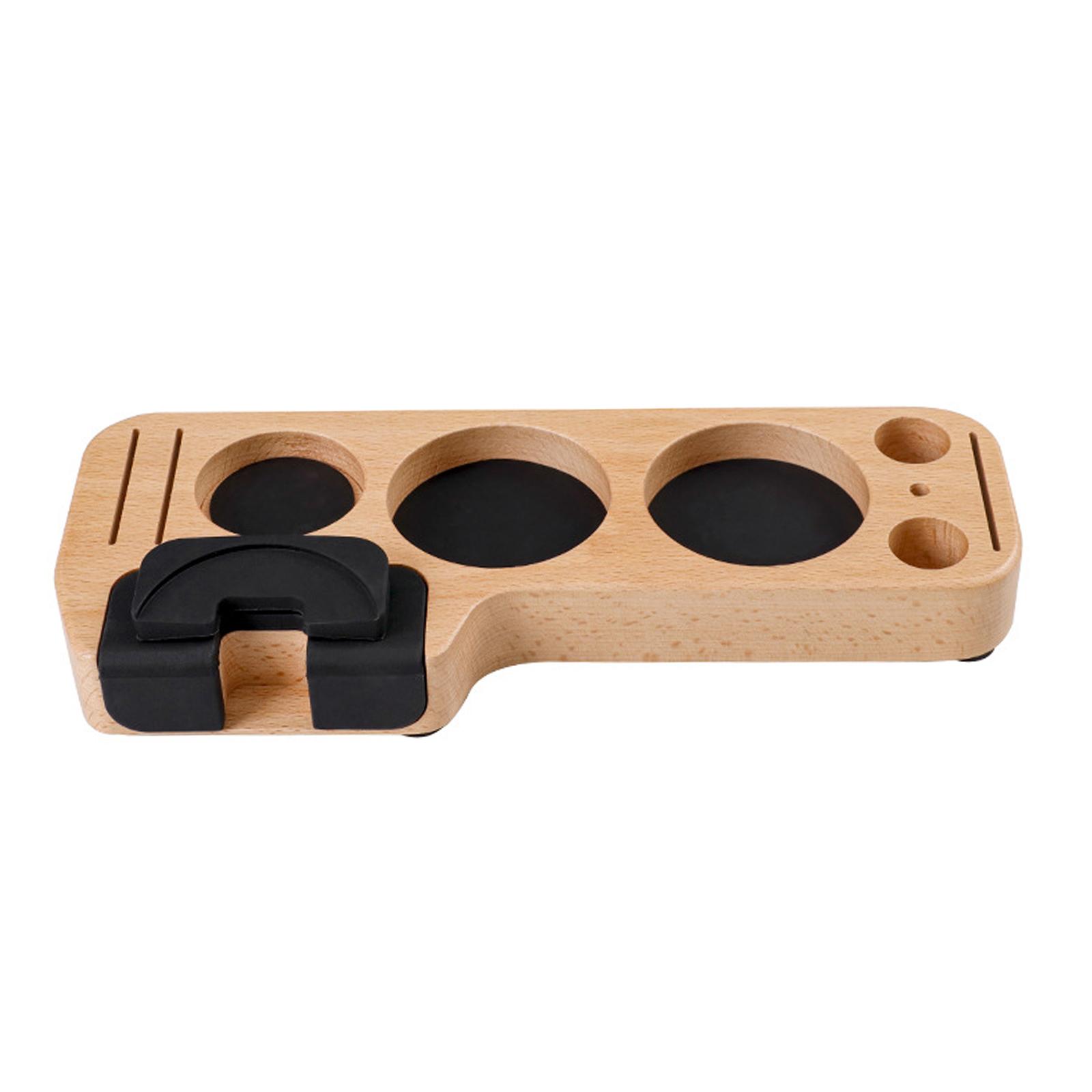 Magideal - Soporte De Estación De Manipulación De Café, Soporte De Filtro De Café, Soporte De 51/53/58Mm/54Mm, Estante De Base, Alfombrillas De Distribuidor De E Haya