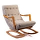thumbnail image 2 of Silla Mecedora Con Apoya Brazos Beige Lino, 2 of 3