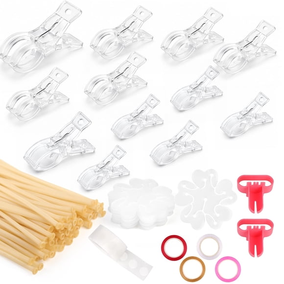 Clips para arcos de globos fooind, paquete de 12, decoración blanca para fiestas