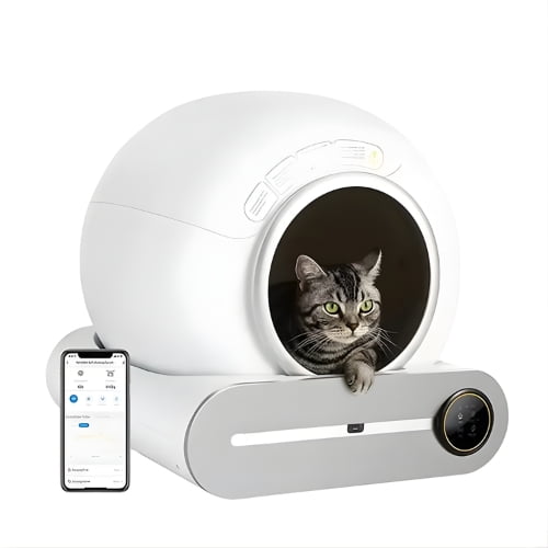 Caja Arena Autolimpiante para Gatos con Control de Olores