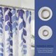 thumbnail image 2 of Conjuntos de Cortina de Ducha con Estampado de Plantas REGALWOVEN, Ganchos Incluidos, Lavable a Máquina, Cortina Impermeable para Baño Azul 71"W x 71"L, 2 of 7