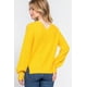 thumbnail image 4 of Saronite Suéter Casual Clásico Básico, de Manga Larga y Cuello en V Doble, Amarillo (para Mujer), 4 of 4