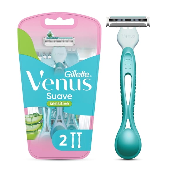 Máquina de Afeitar Mujer Gillette Venus Suave Sensitive 2 Uds, 2 Un