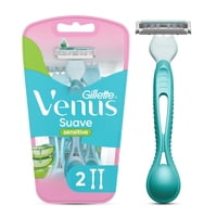 Máquina De Afeitar Mujer Gillette Venus Suave Sensitive 2 Uds