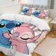 thumbnail image 2 of Stitch And Angela Hug 3 Pieces Duvet Cover Set Full Size Super Soft Fade Resistant Microfiber, 2 of 4