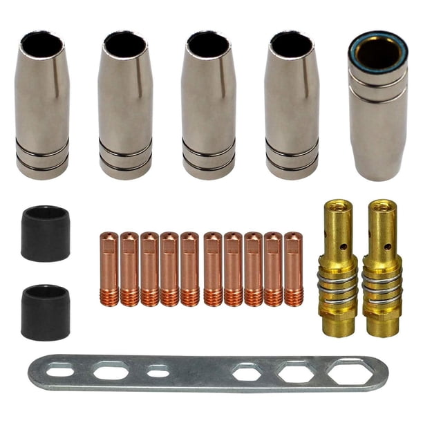 Accesorios de soldadura Aislador Boquillas de gas Boquilla Juego de piezas resistentes al desgaste Herramienta estable duradera Kit de accesorios
