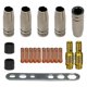 thumbnail image 1 of Accesorios de soldadura Aislador Boquillas de gas Boquilla Juego de piezas resistentes al desgaste Herramienta estable duradera Kit de accesorios, 1 of 5